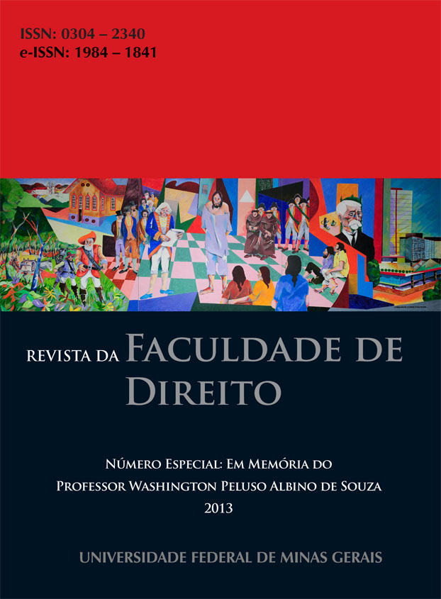 					Ver 2013: Número Especial: Em Memória do Professor Washington Peluso Albino de Souza
				