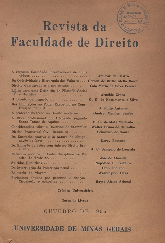 n. 35 (1995)  REVISTA DA FACULDADE DE DIREITO DA UFMG