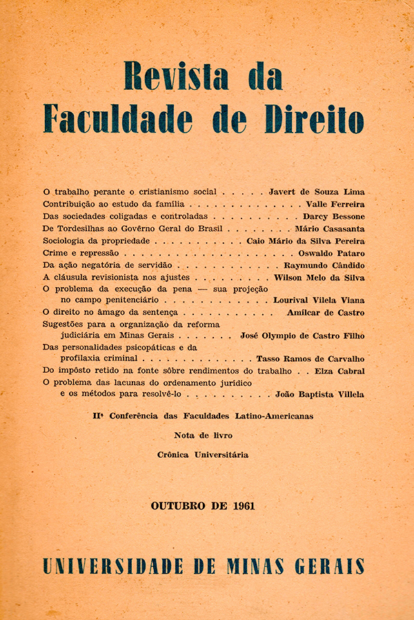n. 61 (2012)  REVISTA DA FACULDADE DE DIREITO DA UFMG